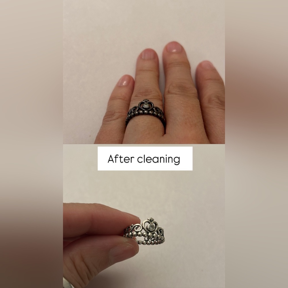925 Ale Pandora Crown Ring Size 4